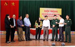 Đoàn đại biểu Quốc hội tỉnh Bắc Kạn tiếp xúc cử tri